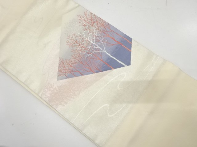JAPANESE NAGOYA OBI / WOVEN TREES